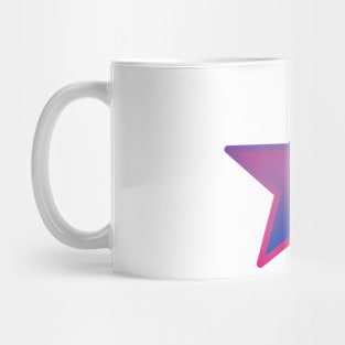 Bi+ Star (Bi Flag with upside-down Bi Flag outline) Mug